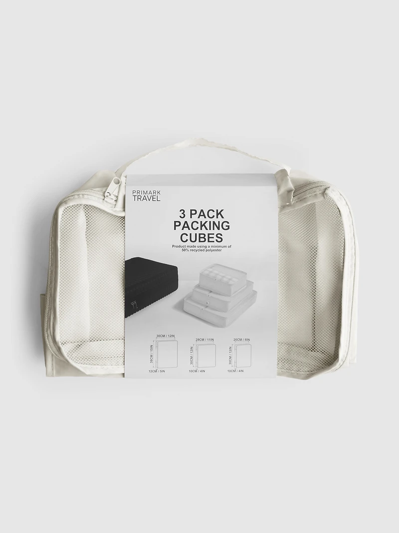 3pk Travel Packing Cube Set