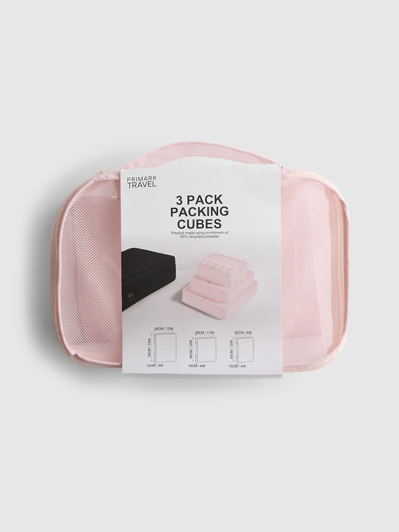 3pk Travel Packing Cube Set