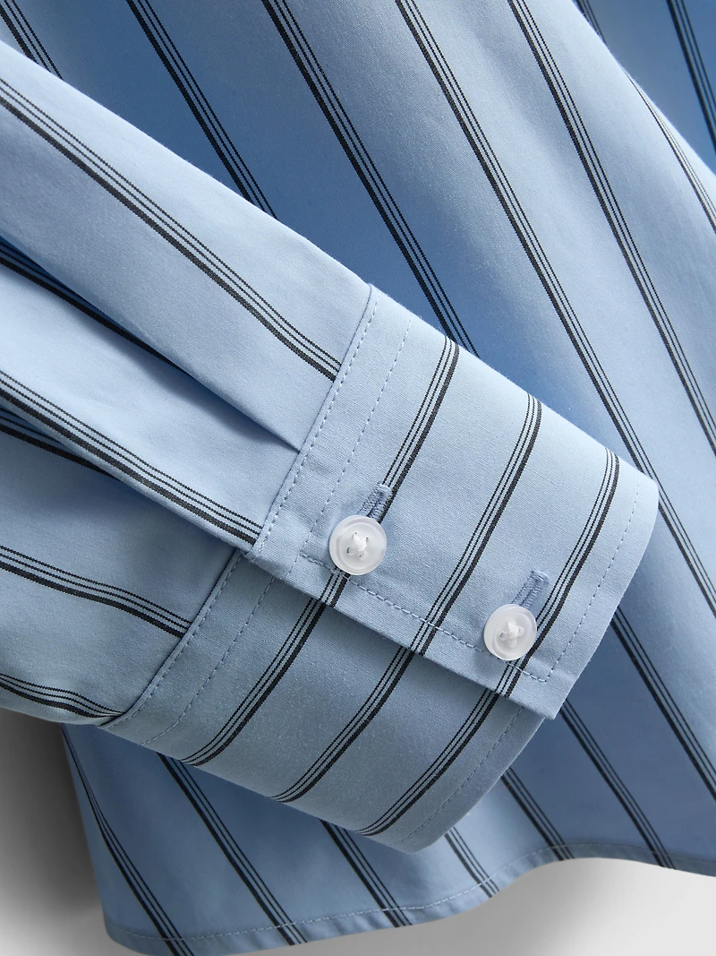 Cotton Wrap Poplin Shirt