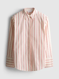 Cotton Poplin Tie Waist Shirt