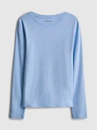 7-15yrs | Ribbed Long-Sleeve T-Shirt