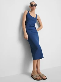 Second Skin Square Neck Midi Dress