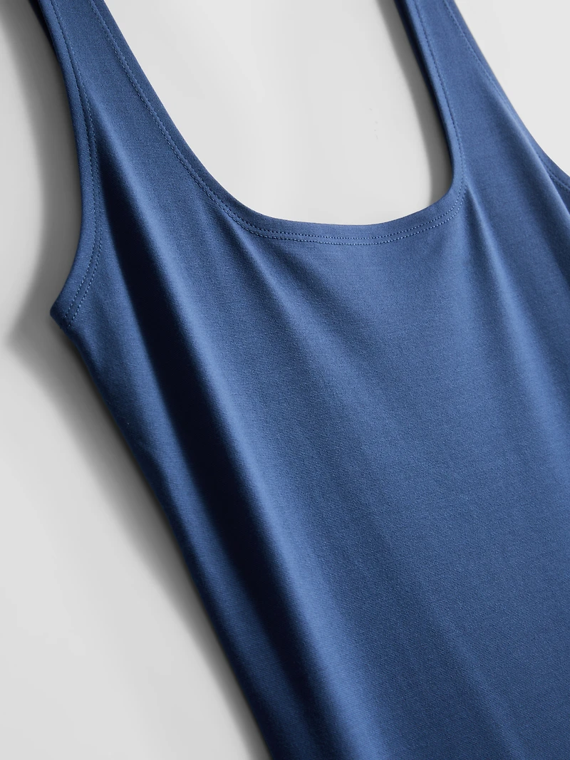 Second Skin Square Neck Midi Dress