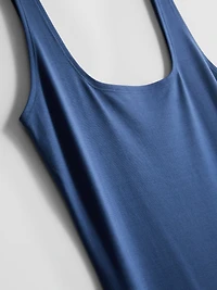 Second Skin Square Neck Midi Dress