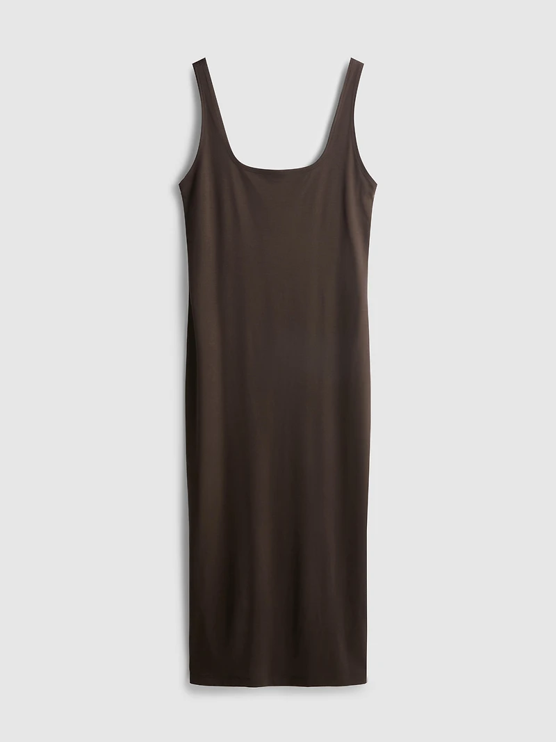 Second Skin Square Neck Midi Dress