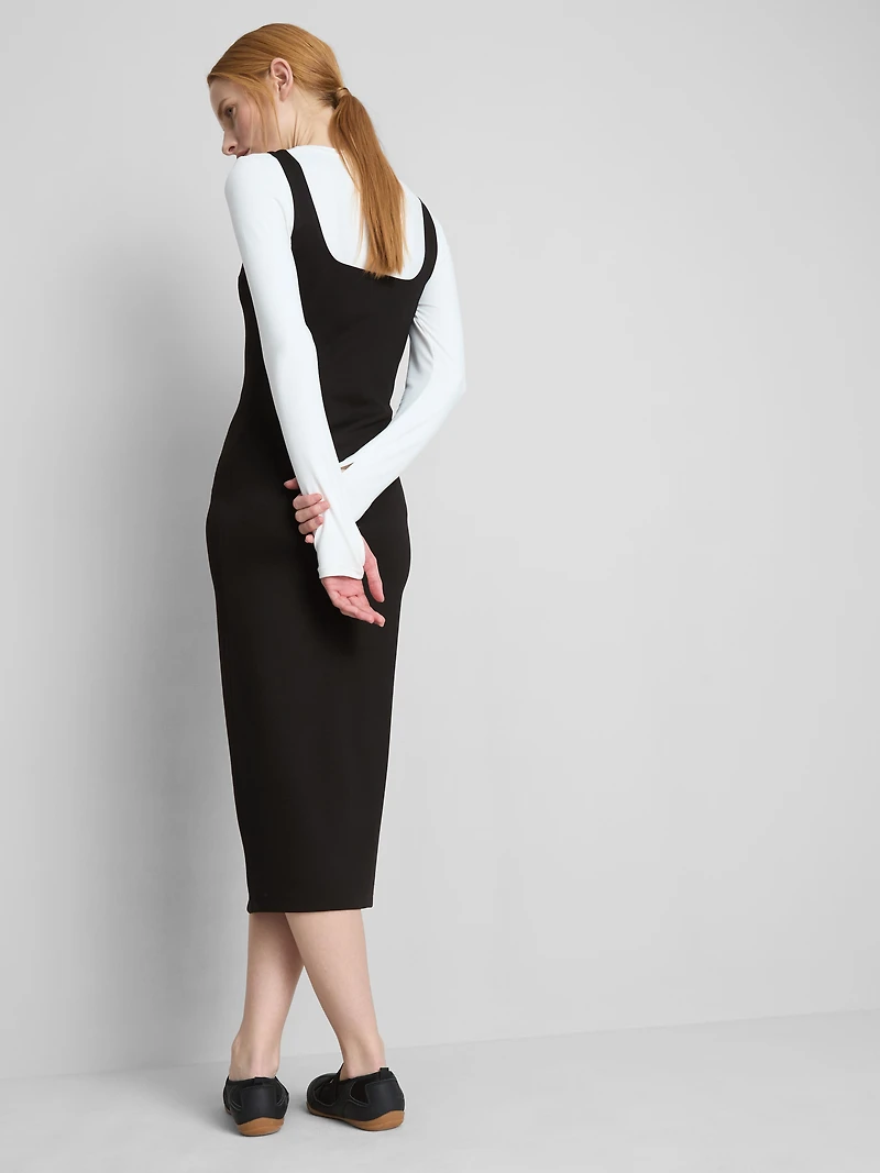 Second Skin Square Neck Midi Dress