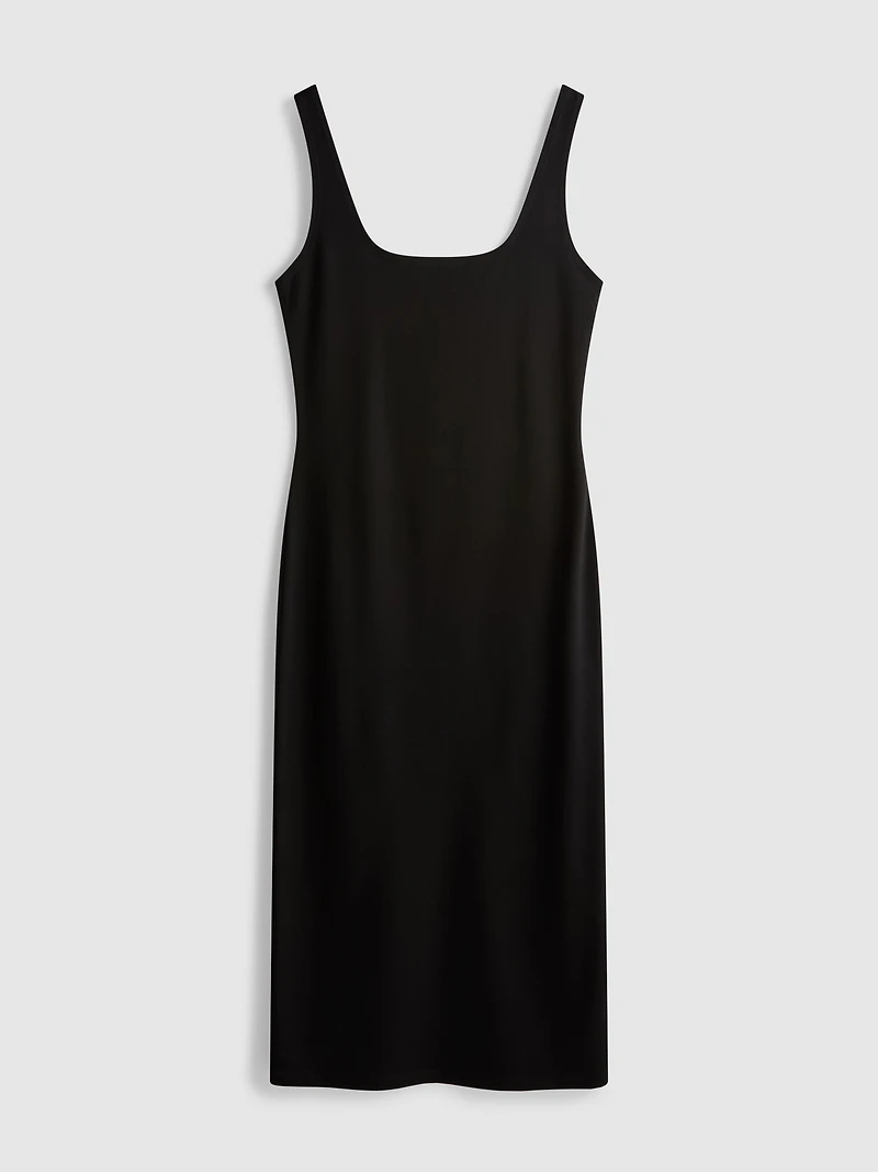 Second Skin Square Neck Midi Dress