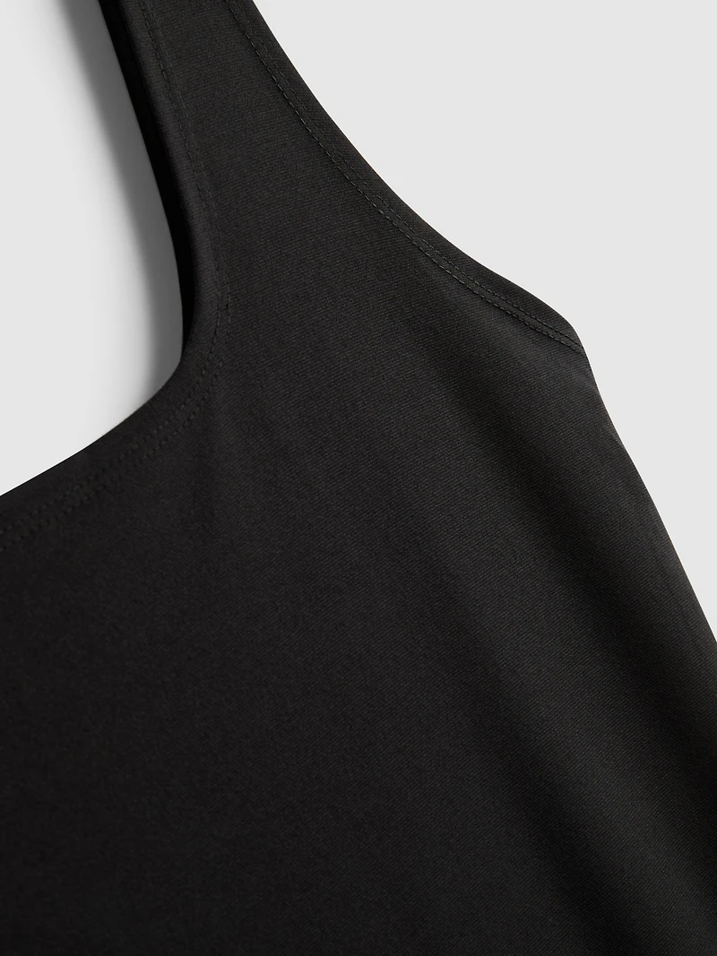 Second Skin Square Neck Midi Dress