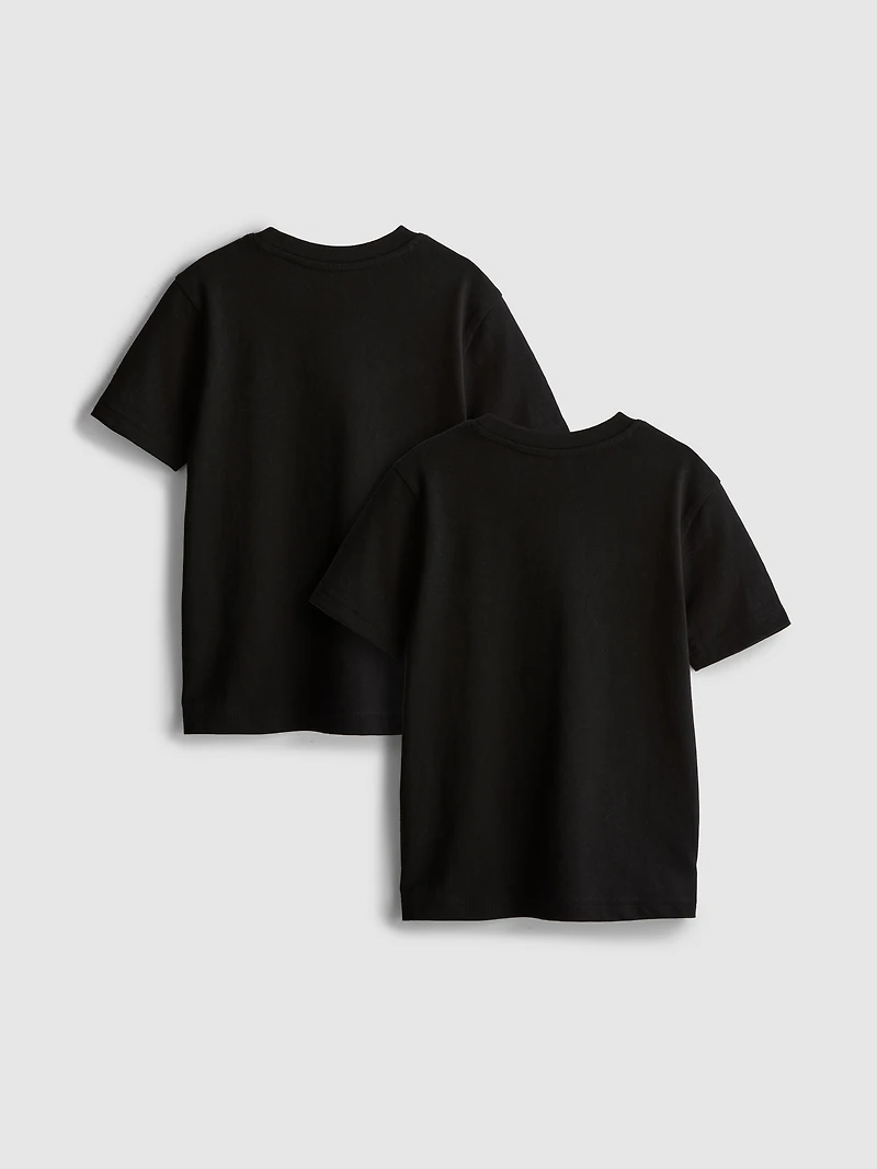 1.5-7yrs | 2pk Pure Cotton T-Shirts