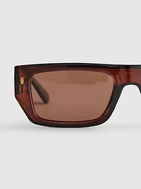 Rectangle Frame Slim Sunglasses