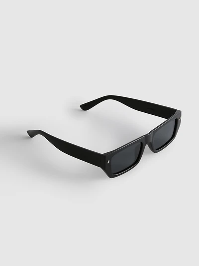 Rectangle Frame Slim Sunglasses