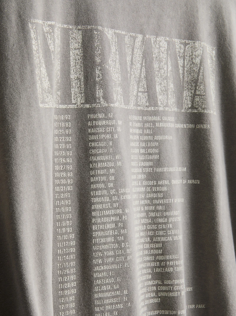 Relaxed Nirvana Graphic Band Tee