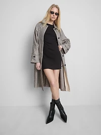 Ribbed Bodycon Mini T-Shirt Dress