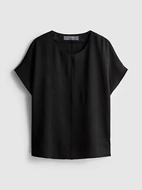 Relaxed Round Neck Air Flow Tee