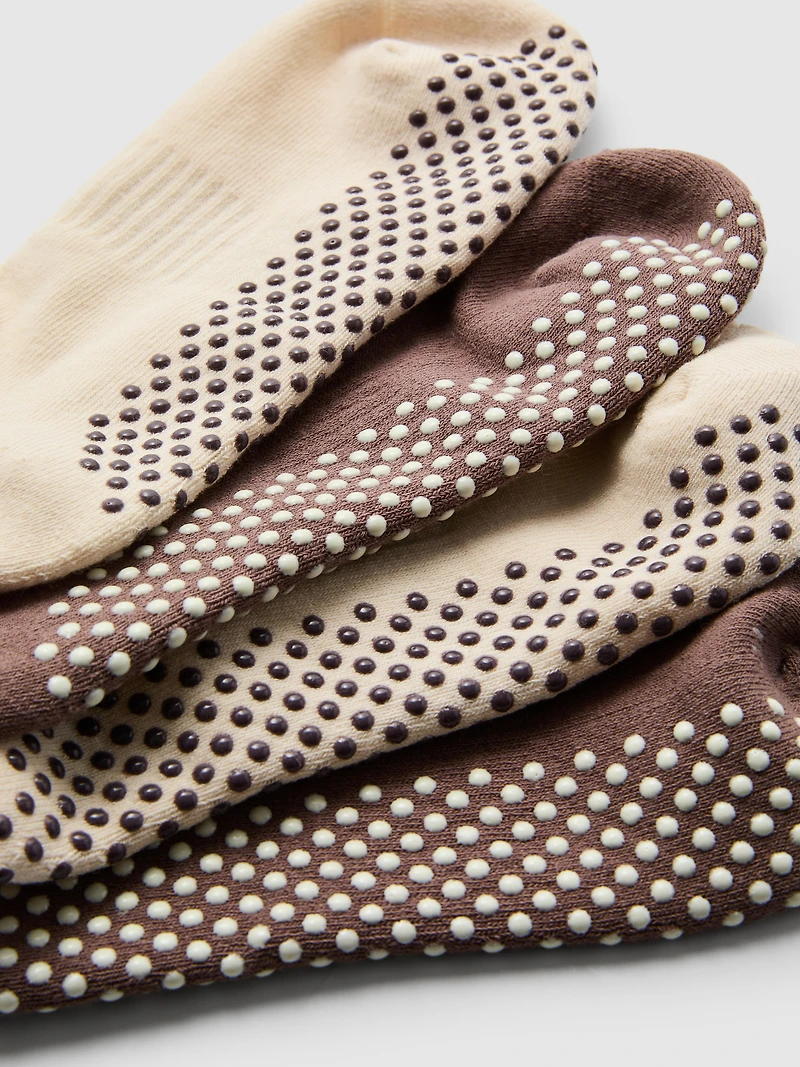 2pk Yoga Active Cotton Rich Crew Socks