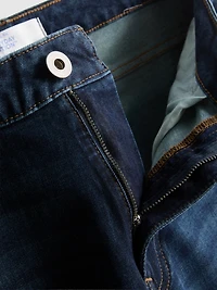 Mid-Rise Straight-Leg Jeans