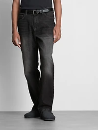 Mid-Rise Straight-Leg Jeans