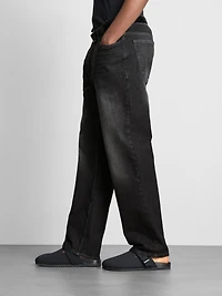 Mid-Rise Straight-Leg Jeans
