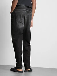 Mid-Rise Straight-Leg Jeans