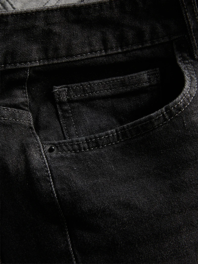 Mid-Rise Straight-Leg Jeans