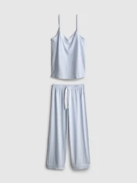 Printed Satin Bow Cami Pajamas