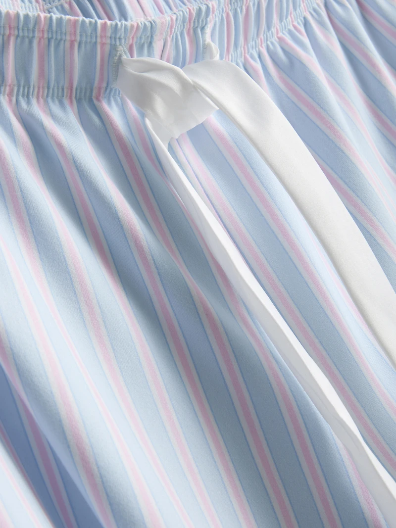 Printed Satin Bow Cami Pajamas