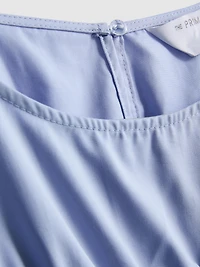 The Edit Cotton Shirred Top