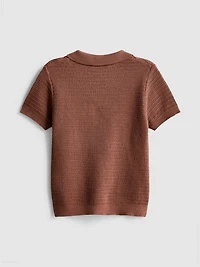 1.5-8yrs | Palm Tree Knit Polo Shirt