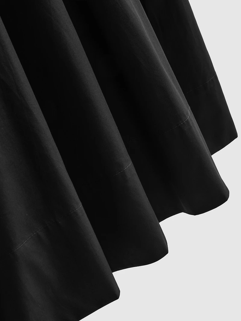 The Edit Circle Cotton Midi Skirt