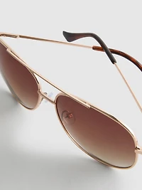 Tinted Aviator Sunglasses