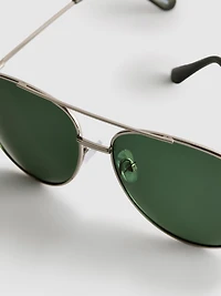 Tinted Aviator Sunglasses