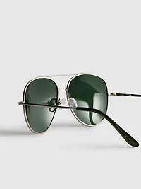 Tinted Aviator Sunglasses