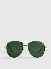 Tinted Aviator Sunglasses