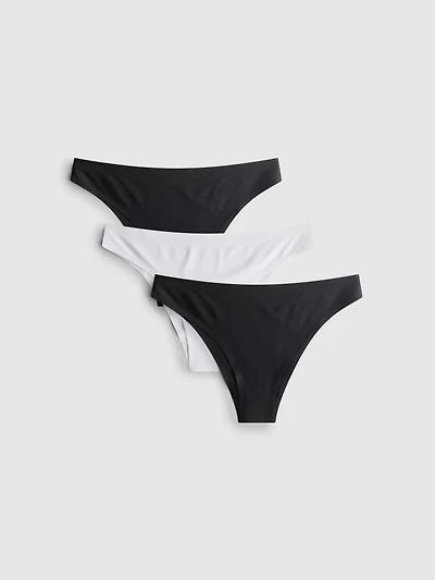 3pk Invisible Brazilian Briefs