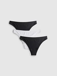 3pk Invisible Brazilian Briefs