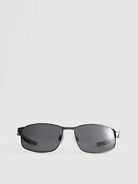 Rectangle-Frame Mirrored Sunglasses