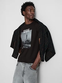 Short Sleeve Seoul Graphic T-Shirt