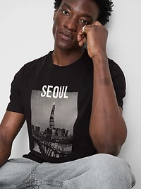 Short Sleeve Seoul Graphic T-Shirt
