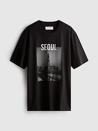 Short Sleeve Seoul Graphic T-Shirt