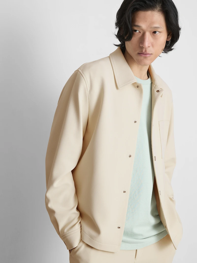 The Edit Pique Collared Jacket