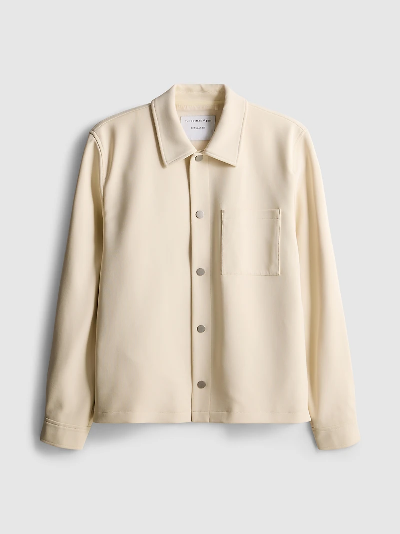 The Edit Pique Collared Jacket