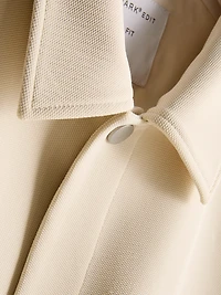 The Edit Pique Collared Jacket