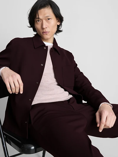 The Edit Pique Collared Jacket