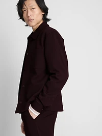 The Edit Pique Collared Jacket