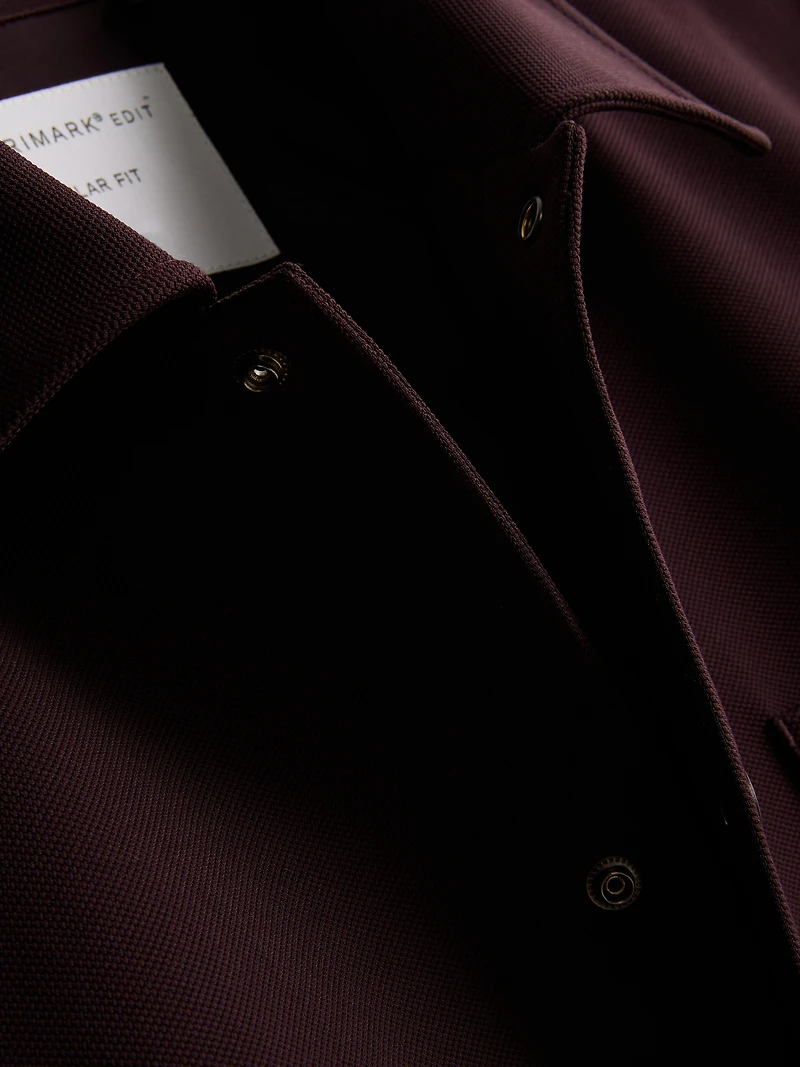 The Edit Pique Collared Jacket