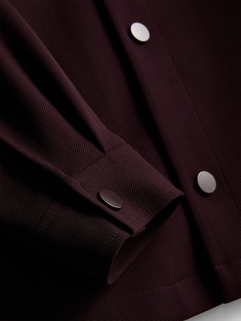 The Edit Pique Collared Jacket