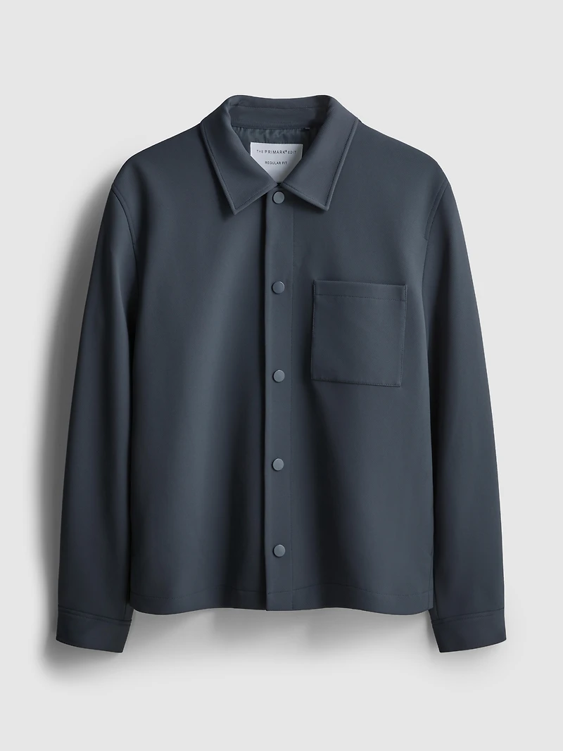 The Edit Pique Collared Jacket