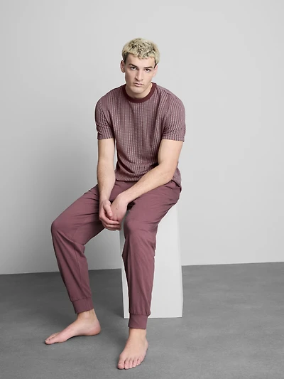 Textured Long Pajamas