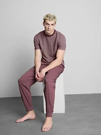 Textured Long Pajamas