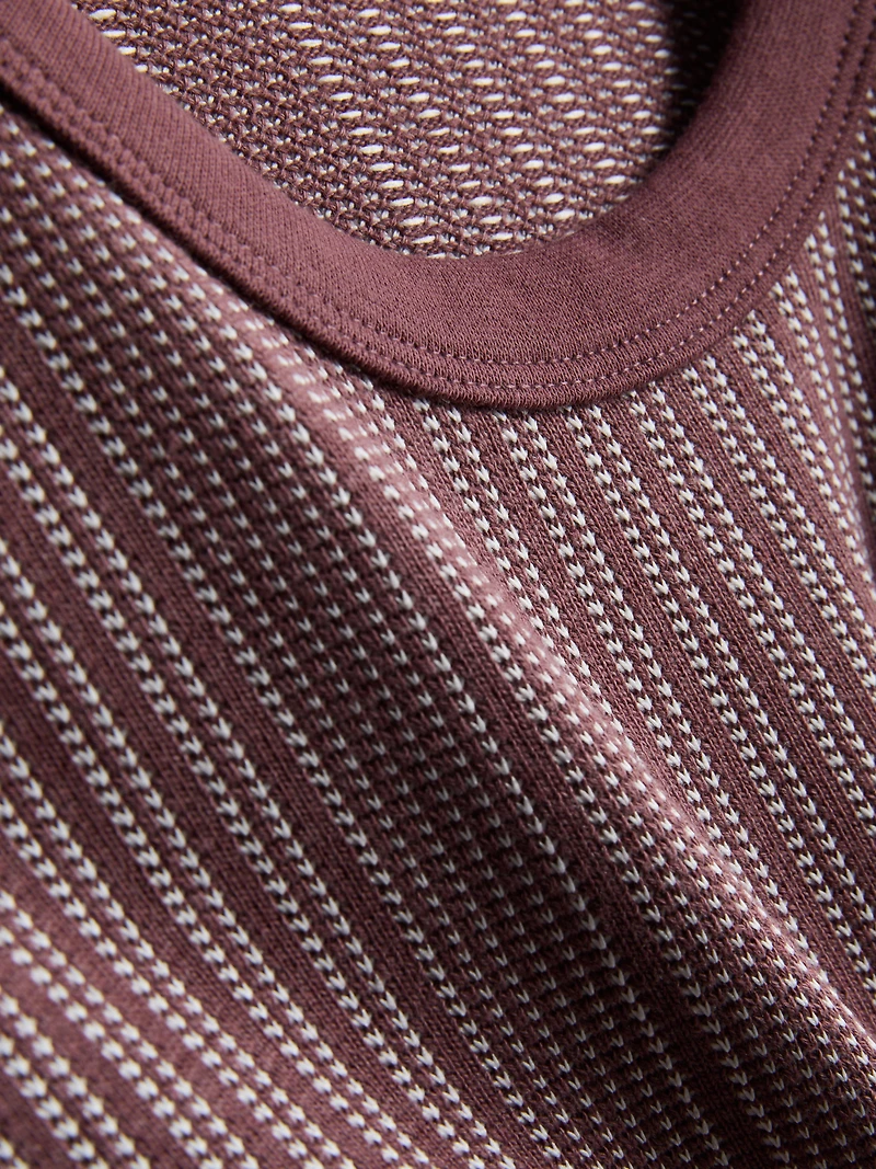 Textured Long Pajamas
